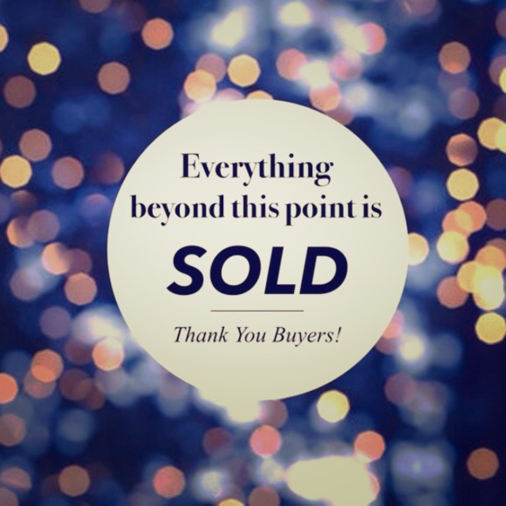 Everything beyond this point has been sold.